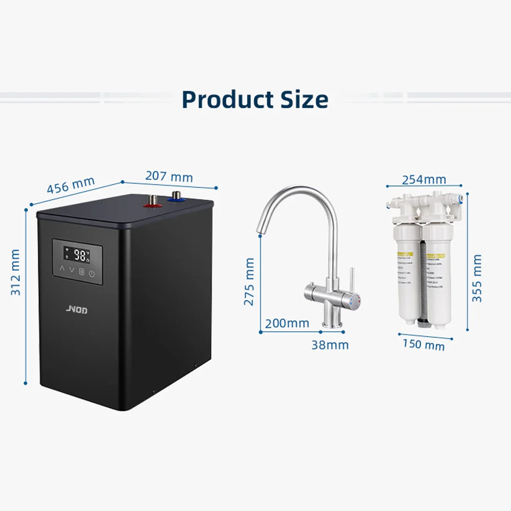 Jnod New Design 3L 1500w Heating Water Dispenser Kitchen Boiling Water Heater Tap Under Counter Hot Water Dispenser