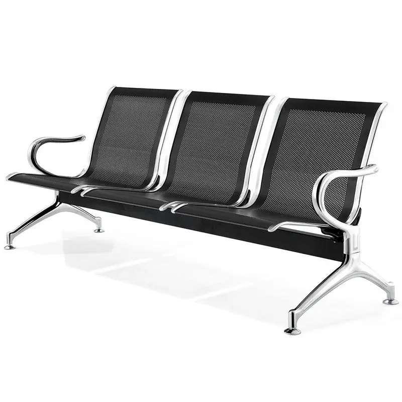 High Quality Steel Public Office Airport Waiting Area Chairs Reception Waiting Chairs Bench 2/3/4 Seater for Sale
