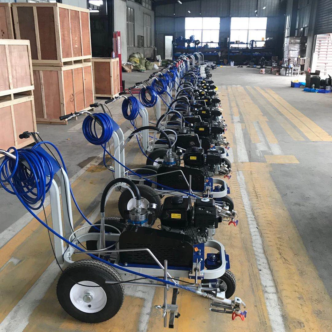 Hot Sale  Cold Paint Ride On Spray Gun Road Marking Machine Airless Spray Traffic Line Cold Paint Road Marking Machine For Road