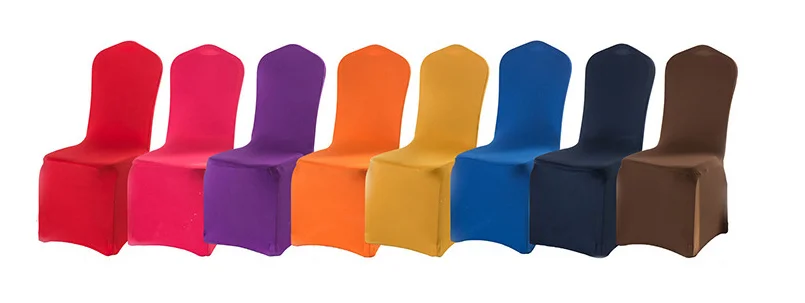 Wholesale Red Elastic Chair Cover Banquet Spandex Chair Covers for Wedding Events Party