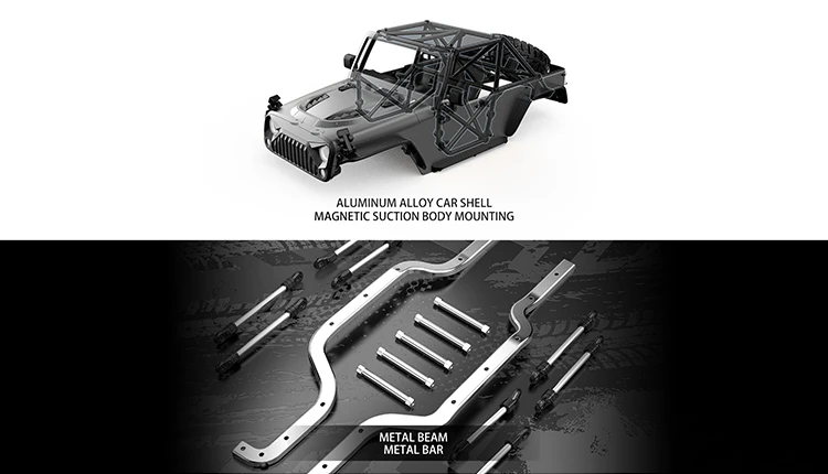 MJX H12Y 1/12 4WD Rc Car Brushless Motor App Controlled 45A ESC Metal Accessories Climbing Off-road Monster Truck