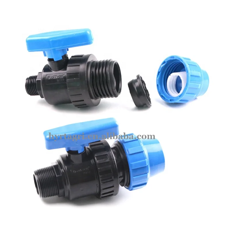 compression straight hose fitting pp pe compression female male valves