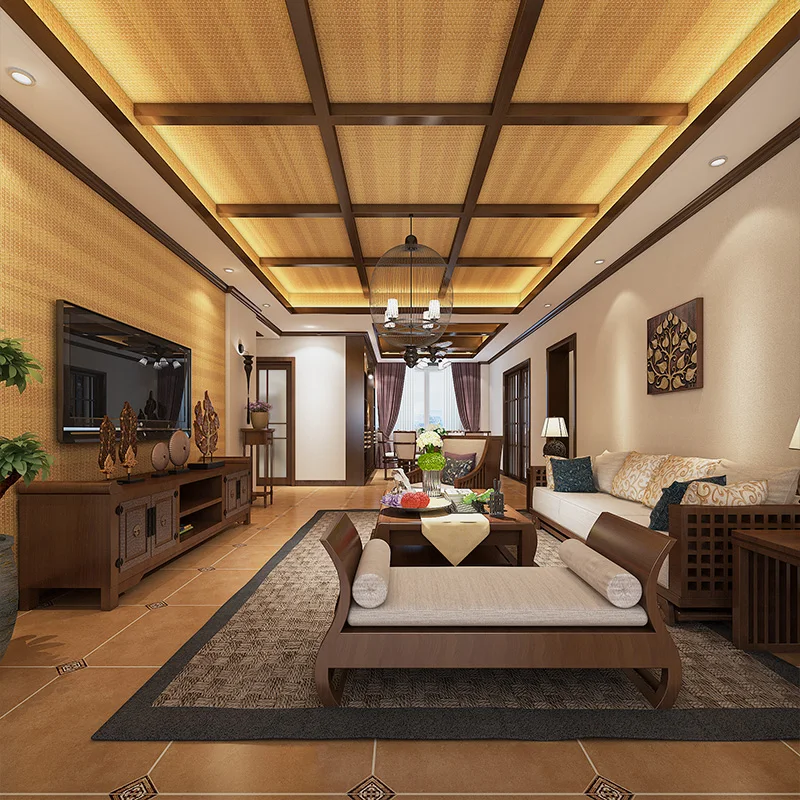 LTR  Wall Ceiling Webbing rattan Decoration Materials weave PE synthetic rattan sheet