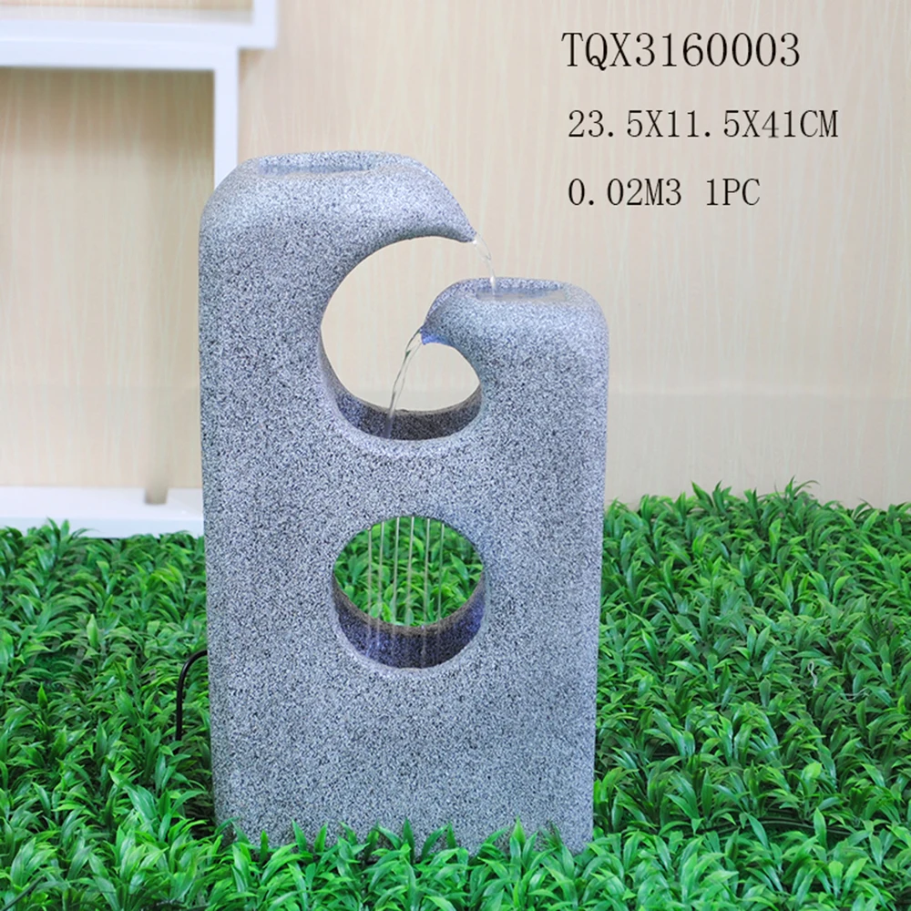 Handmade Polyresin Angel Baby Waterfall Fountain