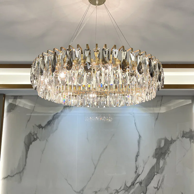 Пользовательский пост-модерн роскошный креативный внутренний Декор для дома гостиницы виллы гостиной столовой круглая железная Хрустальная люстра