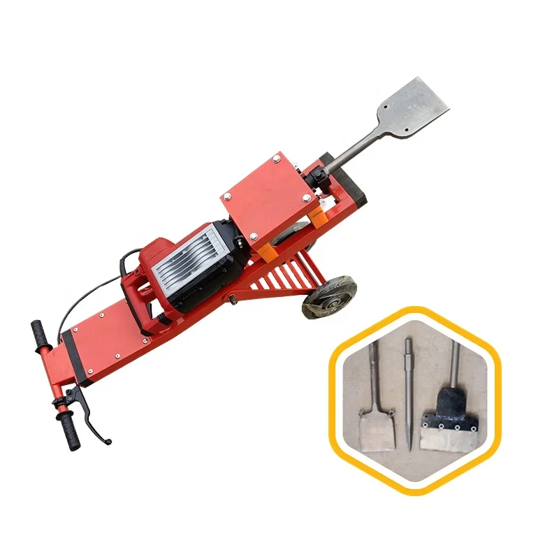 High-powered machine for removing floor tiles or concrete