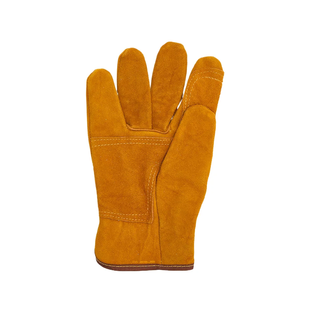 Cowhide split Leather double  palm Gloves custom industrial construction safety working  Protection Heavy Duty  Gloves