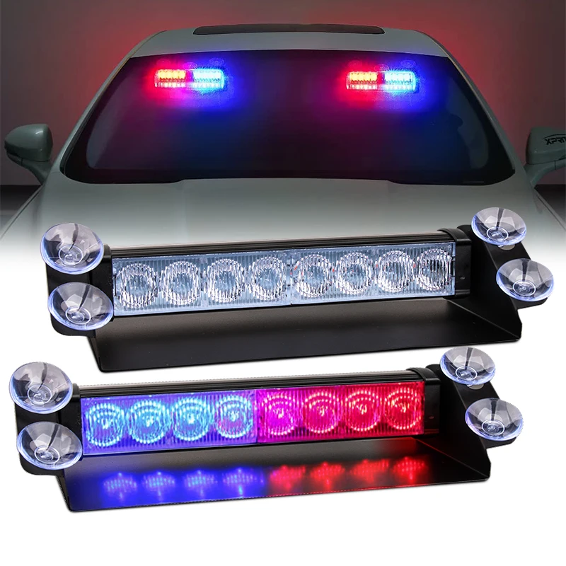 12V Truck Vehicle Led Strobe Dash Light,Forklift Warning Light Bar Grille Emergency Signal Lamp Flashing Lights