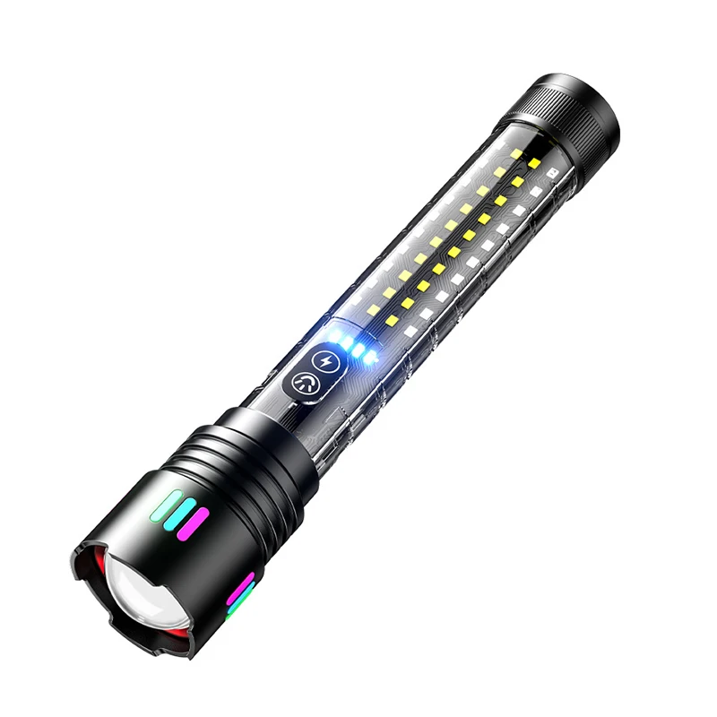 2024 New Arrival Aluminum Alloy Strong Light Flashlight White Laser Led Emergency Lighting Tactical Laser Flashlight