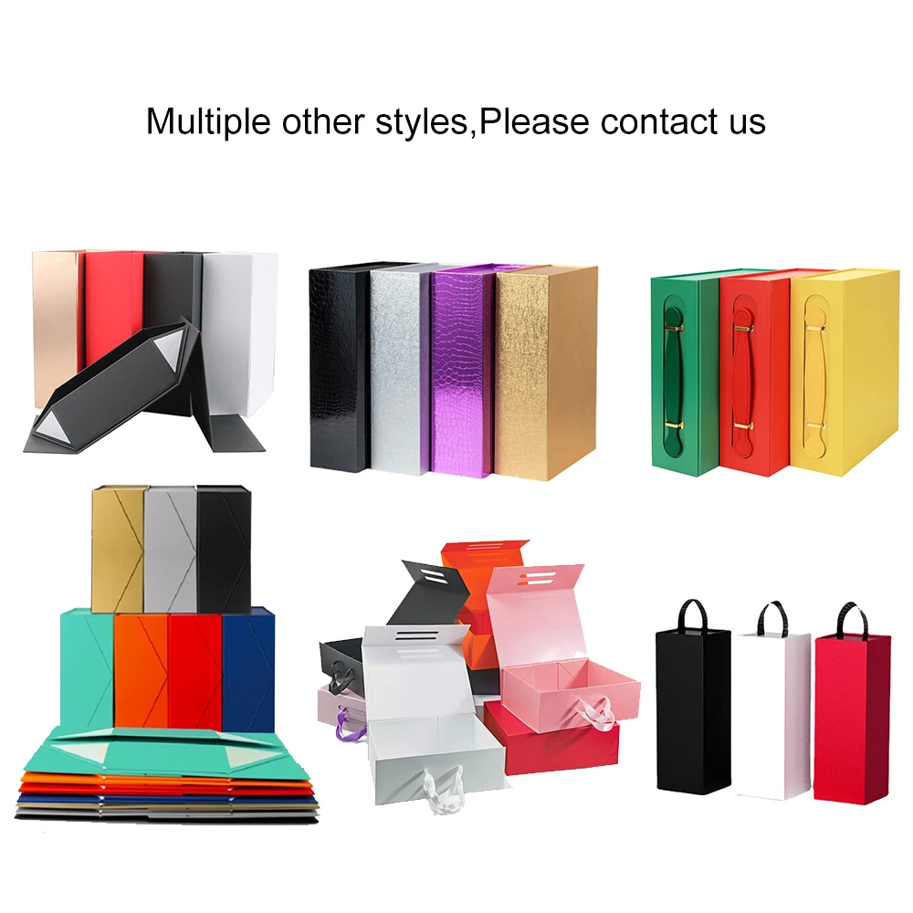 New Design Free Sample Luxury Foldable Black Cardboard Packaging shoe Box Rigid  mailer Shipping Gift Boxes For Small Business