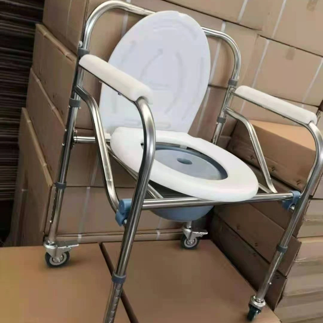 Портативный стул с туалетом, который удобен для ухода за пожилыми людьми, которые не могут позаботиться о себе или отключении