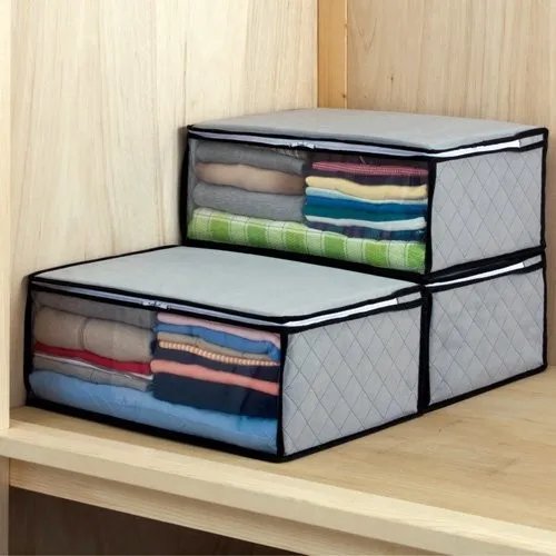 Foldable Storage Box & Bins Home Clothes Storage Organization Travel Basket Fabric Folding High Quality Top-sale Large Size