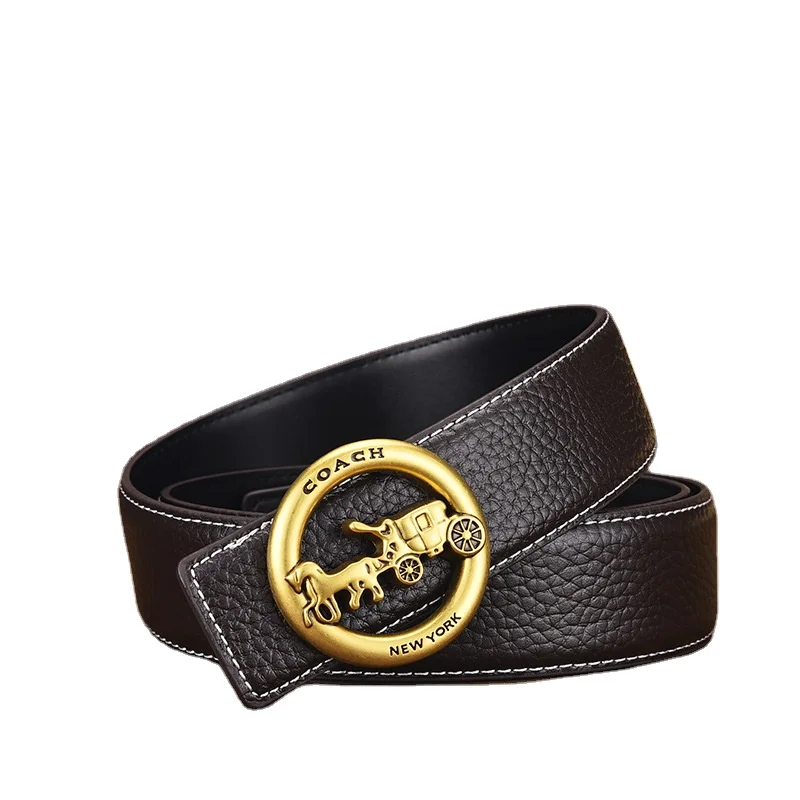 2022 Factory Automatic Buckle Fashion Luxury Famous Brand  Designer Genuine Leather Dress Pants Belts for Men