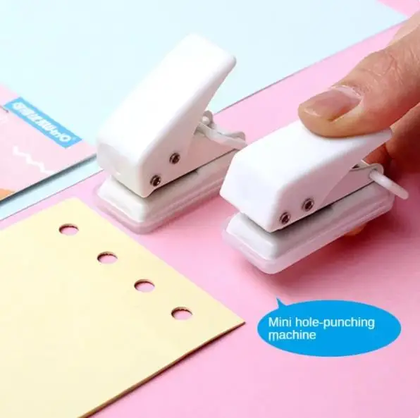 High Quality Macaron Single Hole Puncher Round Hole Puncher Office School Stationery
