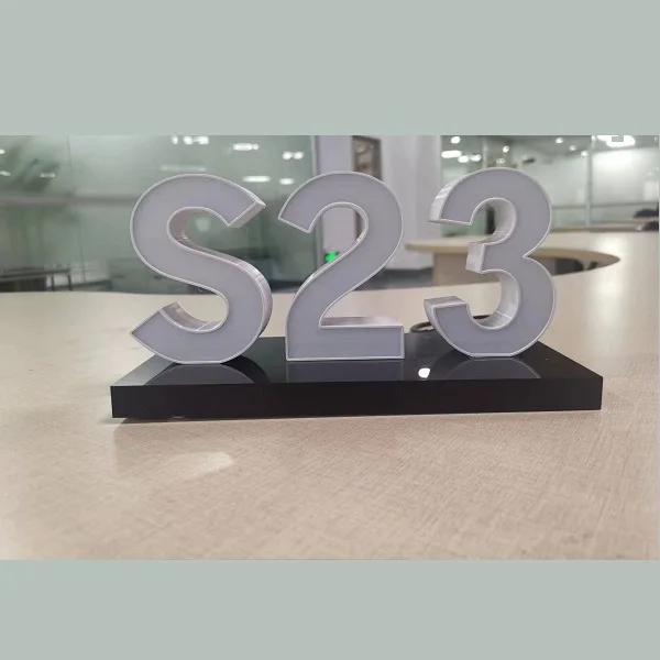 Counter Display LED Signage 3d ABS injected moulding sign letter logo for chain stores, shops