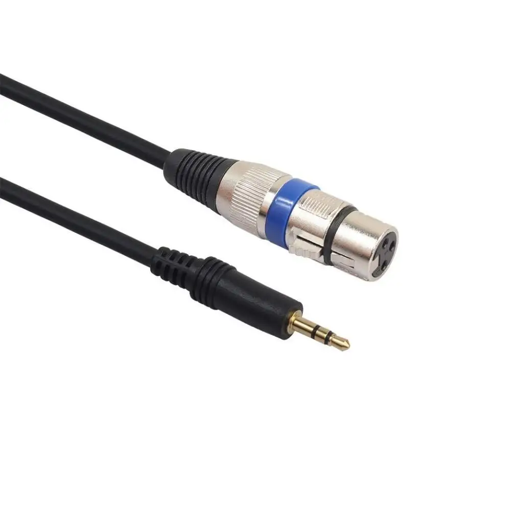 
3.5mm stereo plug to XLR 3pin jack audio cables 1m 