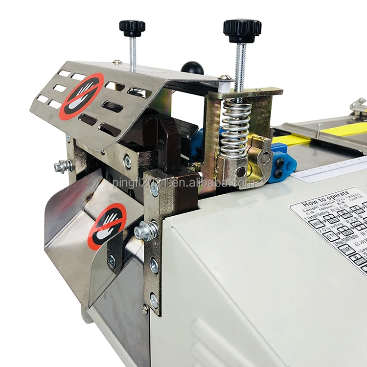 PFL-490L Stepper Motor Drive High Precision Length Stable Adhesive PVC Leather Tape Cutting Machine