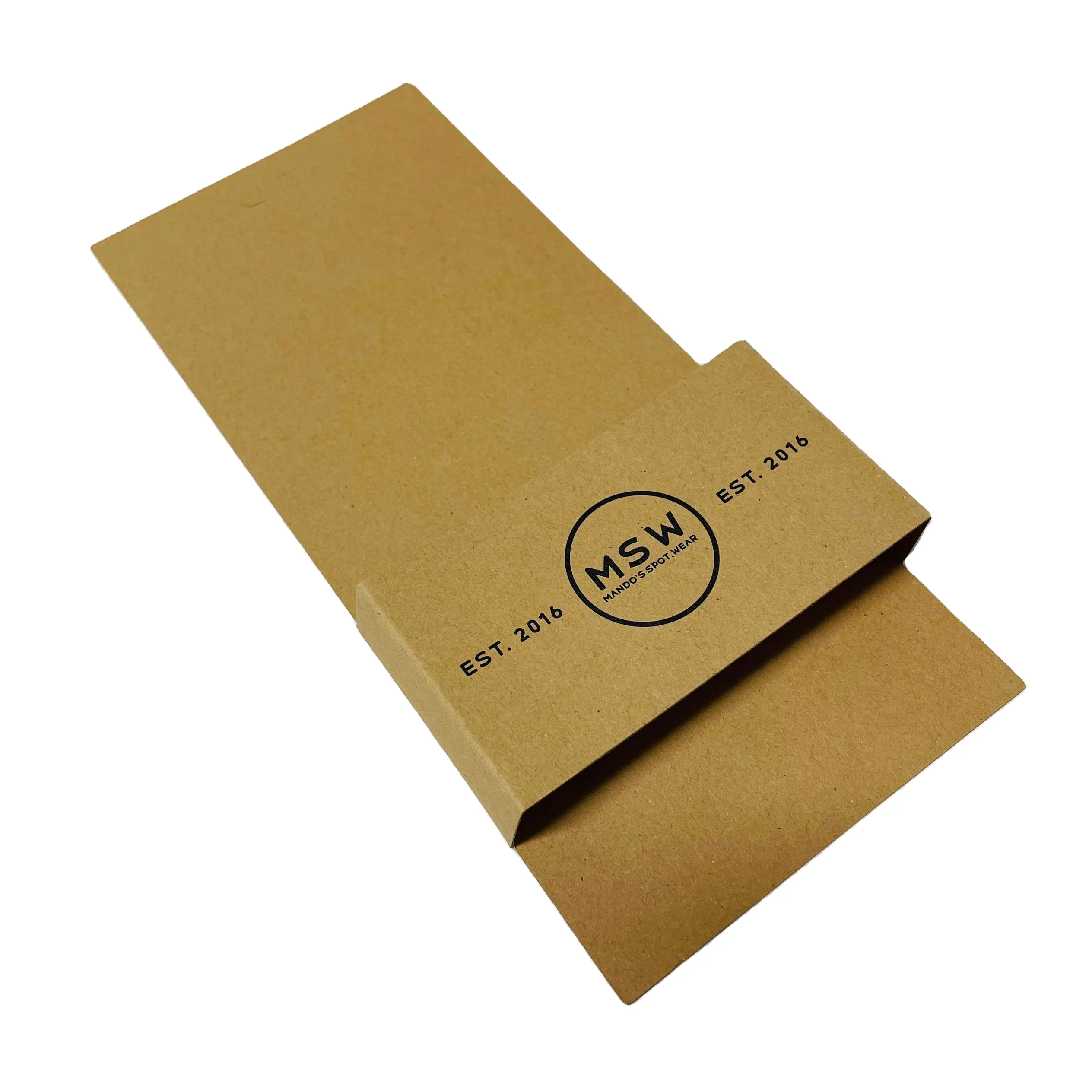 Customized Printed Logo Paper Cardboard Packaging Wrapping Card Custom Sock Sleeve