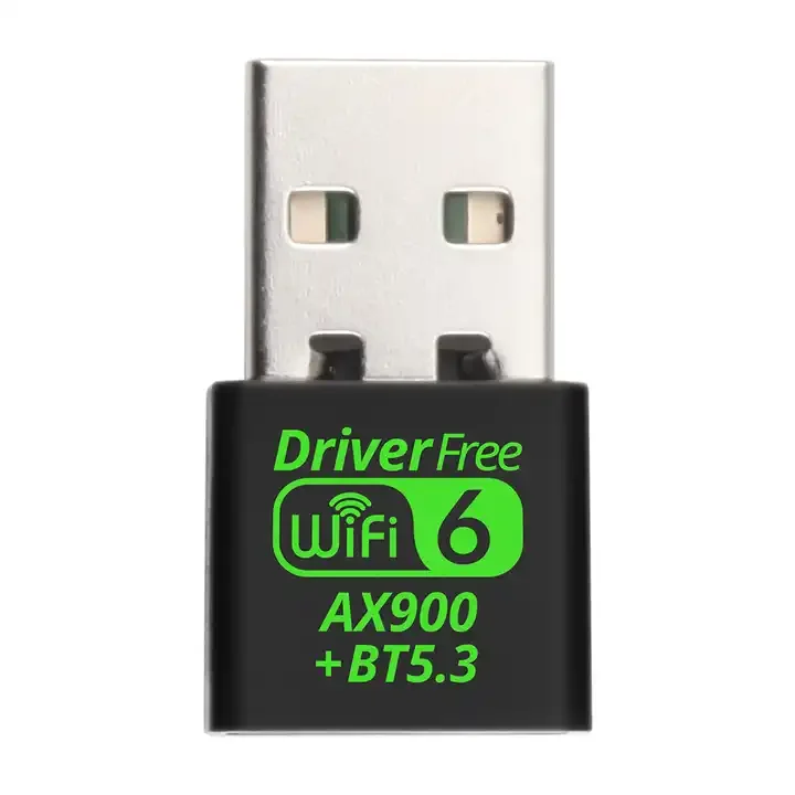 Free Driver USB WIFI Dongle Antenna Wireless Network Card USB Wifi Adapter 900Mbps USB wifi 6 and bluetooth for Windows 11