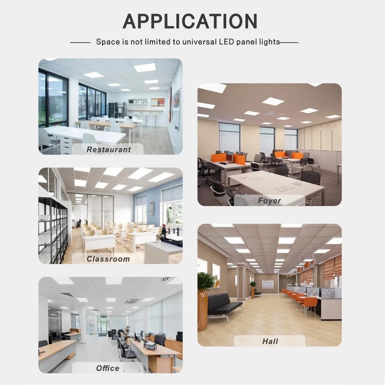 square frameless backlight 48w led panel light for supermarket office hospital ceiling lighting led panel light 600x600