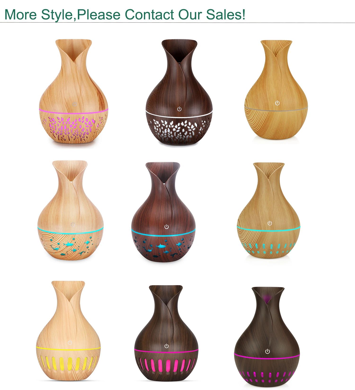 Best Selling Products 2020 Wood Grain Difusores Aromaterapia Essential Oil Diffuser