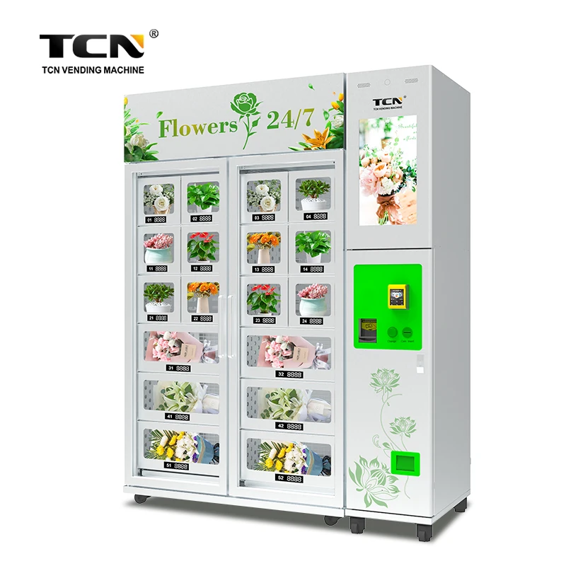 TCN Automatic Locker Vending Machine Refrigerated Fresh Flower Vending Machine