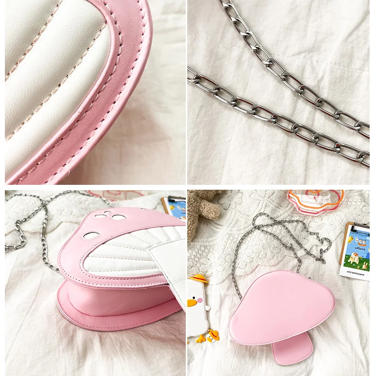 Creative Fashion Crossbody Bag Custom Popular Mushroom PU Shoulder Bag for Lady