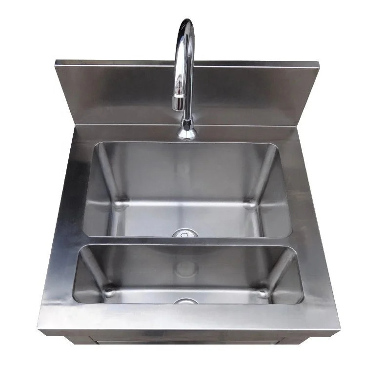W06 medical Sink Best Design Medical Stand with Double Basin Stainless Steel Hospital Sinks Handmade Basin With Factory Price