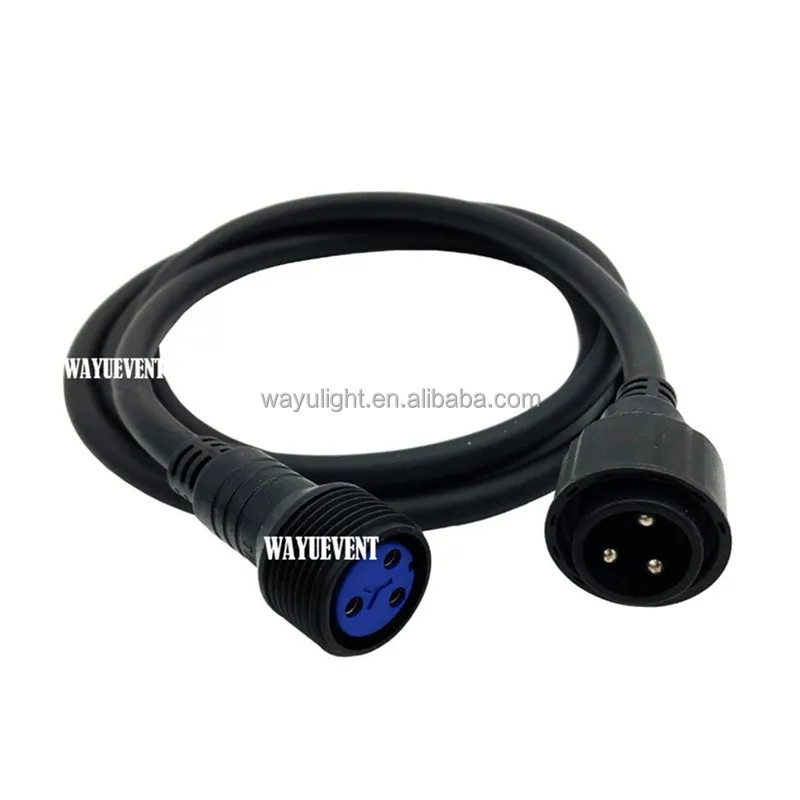 IP65 outdoor Waterproof LED Par DMX cable Stage Light Power Extension Cable