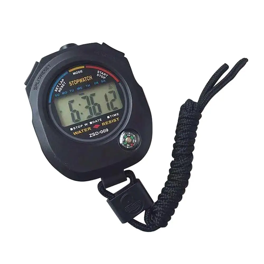 Multifunctional Electronic Stopwatch Running Stopwatch Timer Sports Stopwatch Large Screen Fitness Trainers Referees #3R14