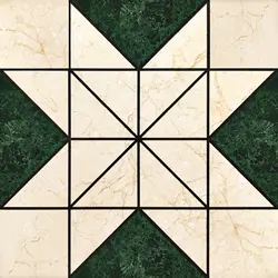 New mosaic tile 300X300 dark green marble pattern tile homestay balcony floor tile