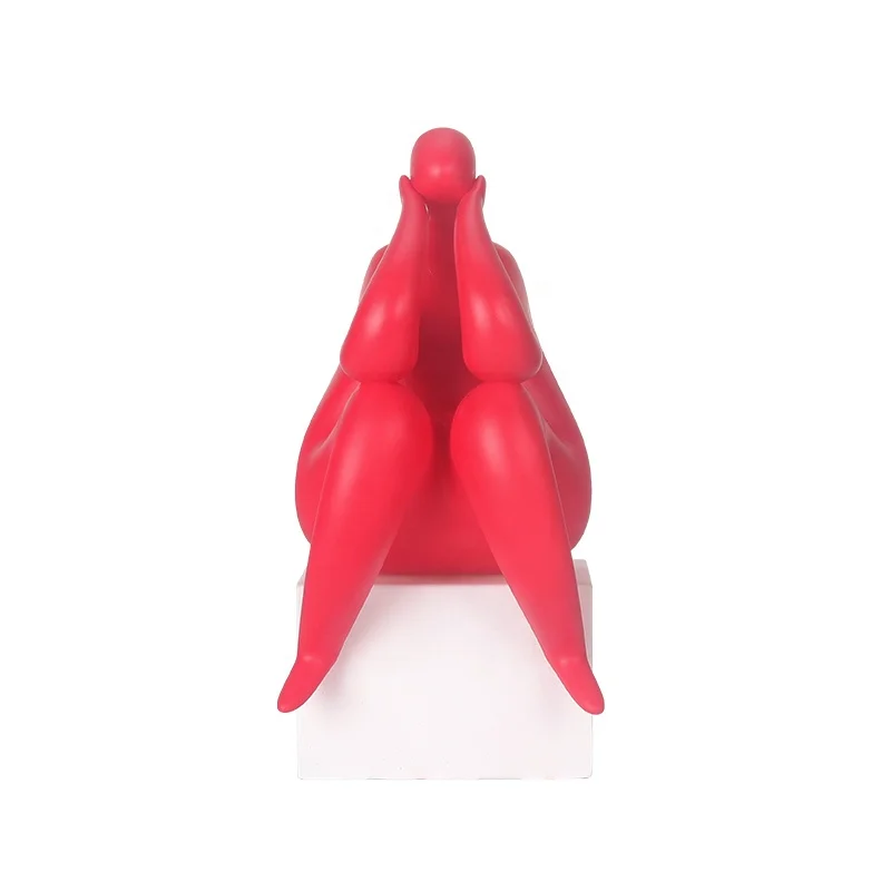 Украшение для дома в скандинавском стиле абстрактная человеческая скульптура из смолы женская статуэтка толстая статуя