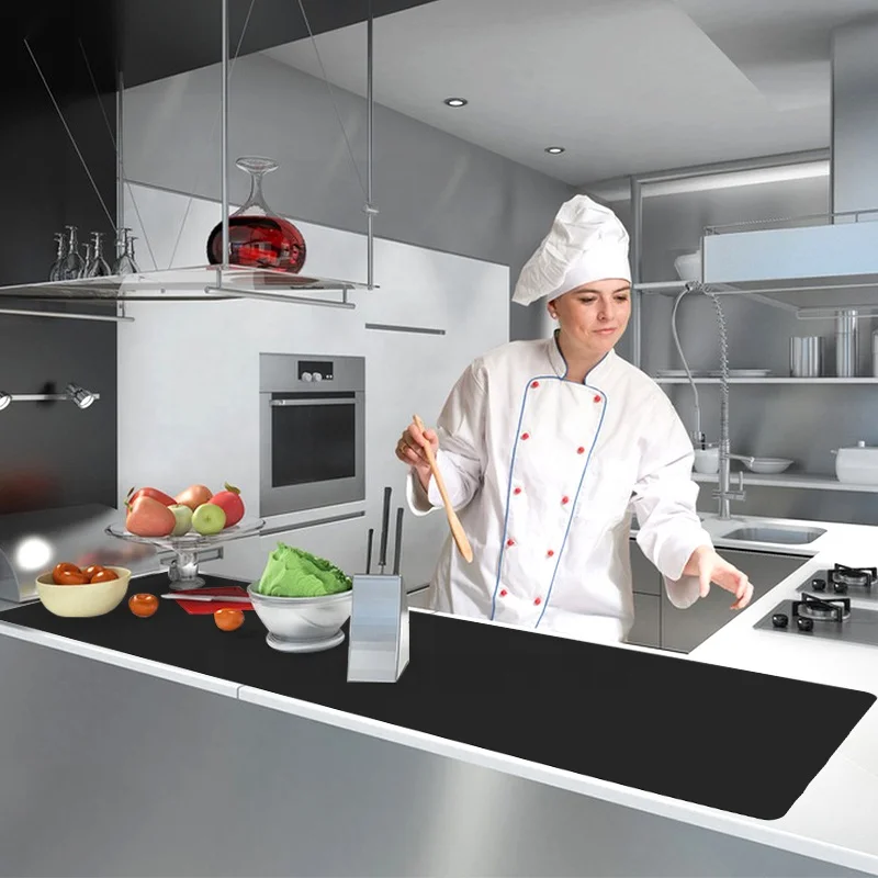 Extra Large Silicon Countertop Protector Mat Multipurpose Silicone Mat for Kitchen Counter Nonskid Heat Resistant Desk Saver Pad