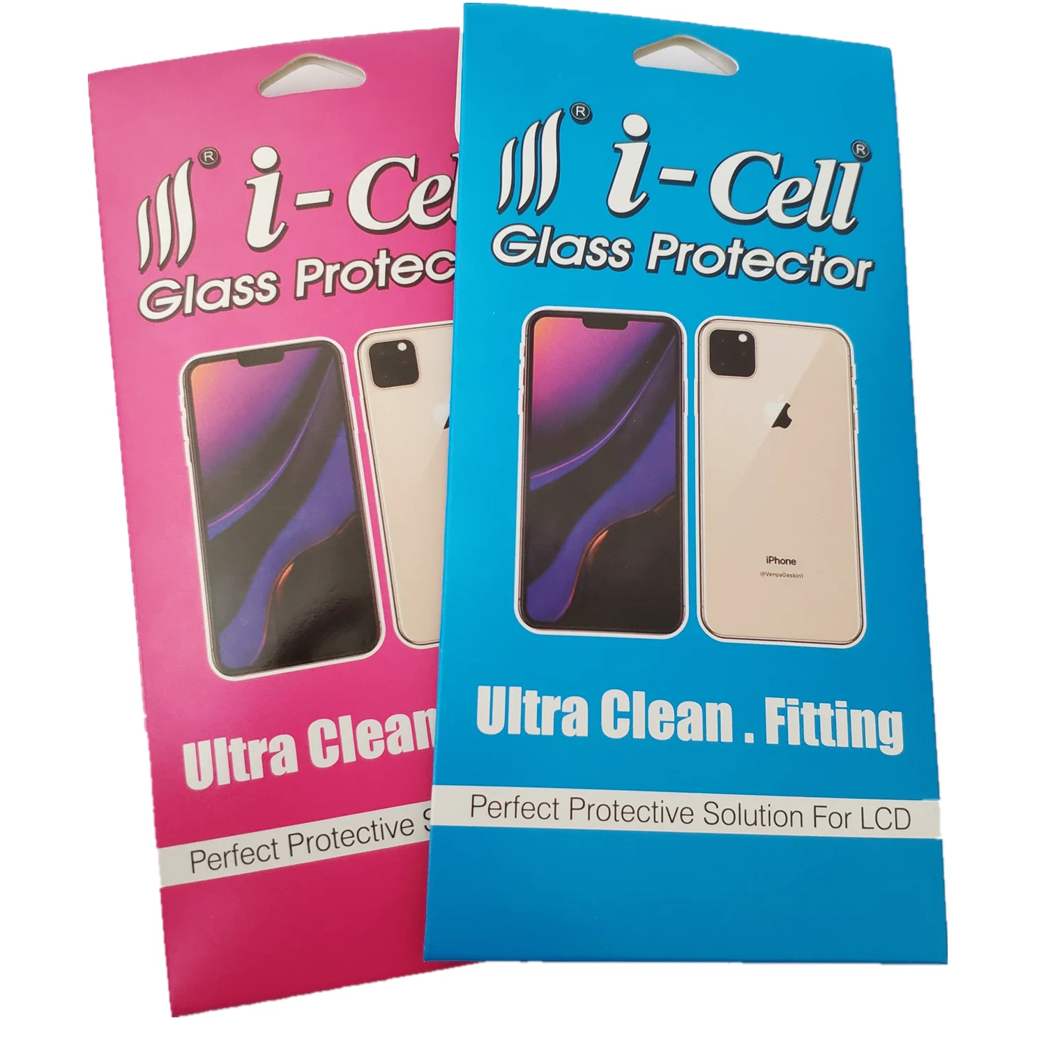 Custom cheap high quality mobile phone cover tempered glass screen protector packaging box