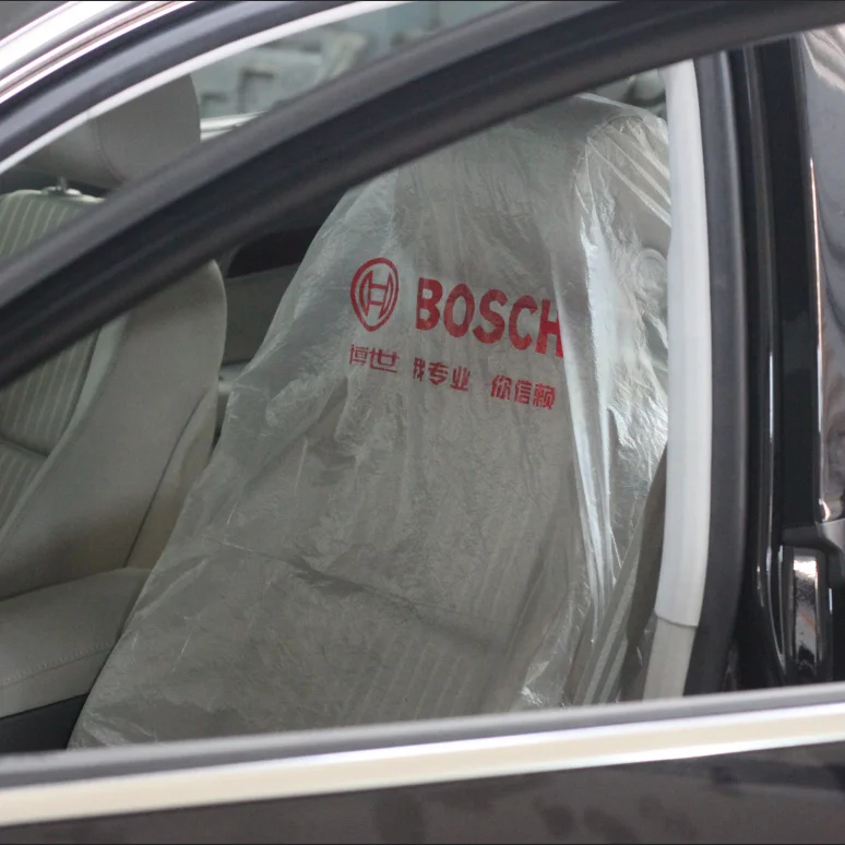 80*130cm*15micron custom disposable clear plastic car seat cover