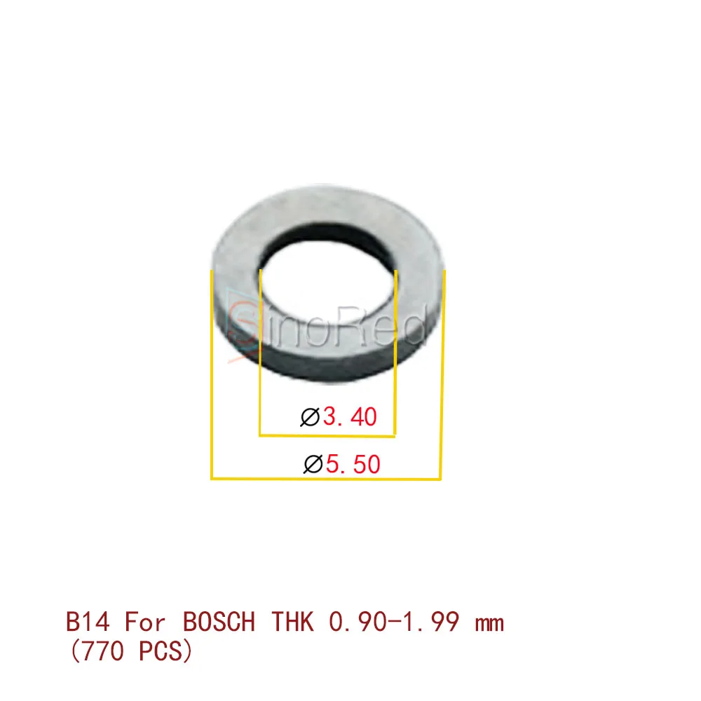 On Sale Adjusting Shim B14 For BOSCH THK 0.90-1.99mm 770 PCS Special For Diesel Common Rail Pump