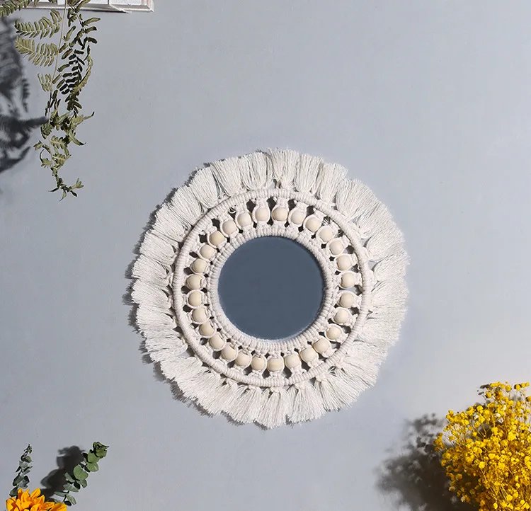 boho 2022 indian best sale home luxury mirror decorative wall framed acrylic door mirrors carpet wedding