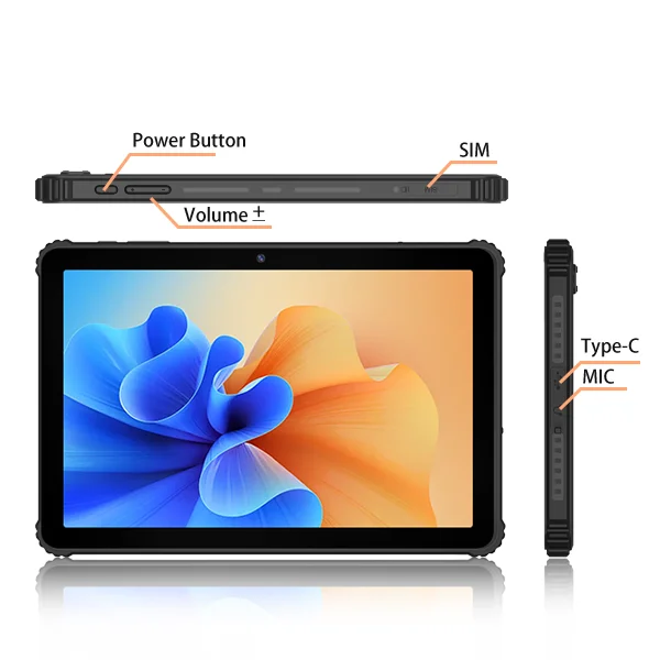 Wholesale industrial tablet support full customize IP67 128gb 10 inch rugged touch tablet computer with nfc