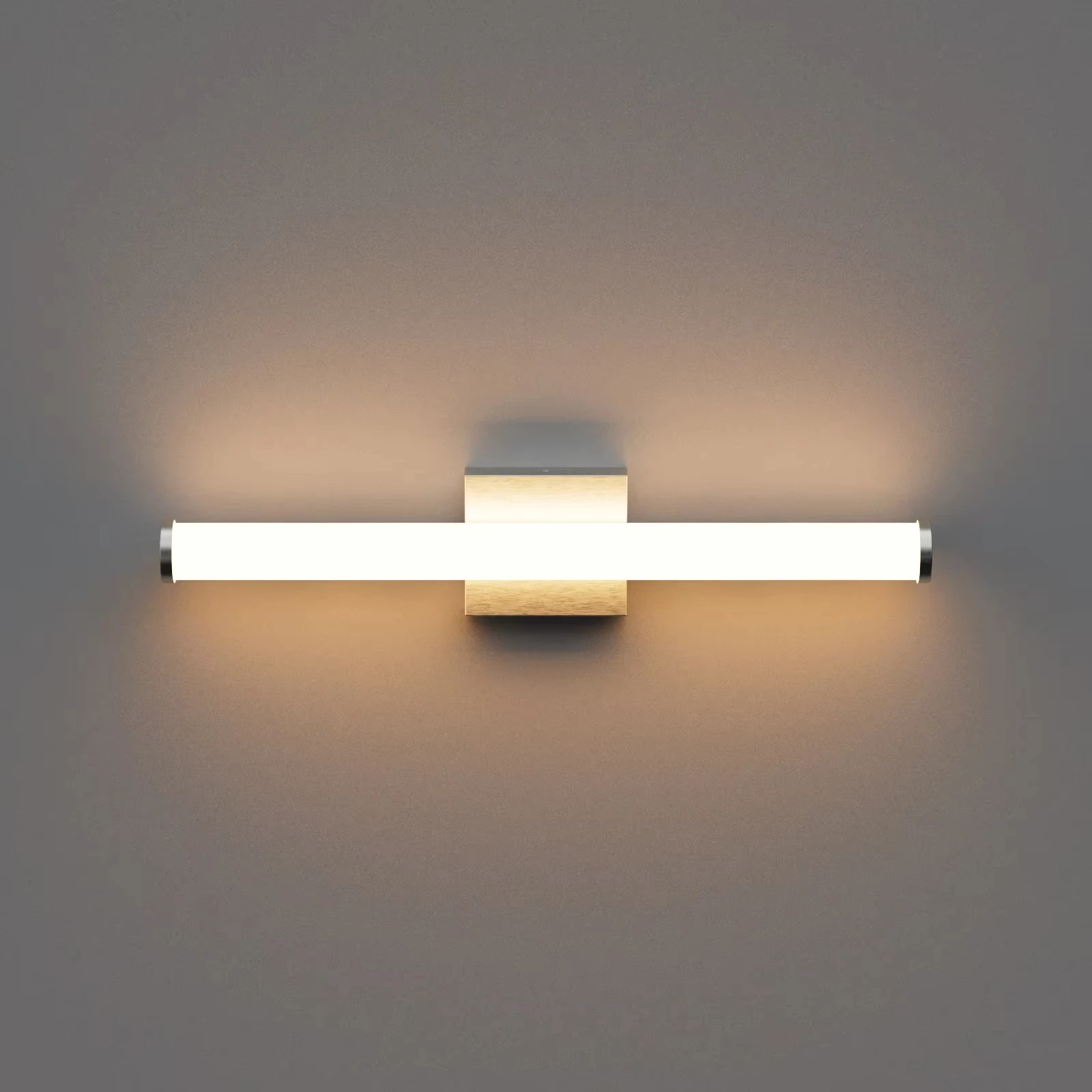 LED Dimmable Wall Sconce Mirror Light for Bathroom,24In Brushed Nickel LED Bathroom Vanity Lighting,16W,1400LM,2700K-5000K,ETL