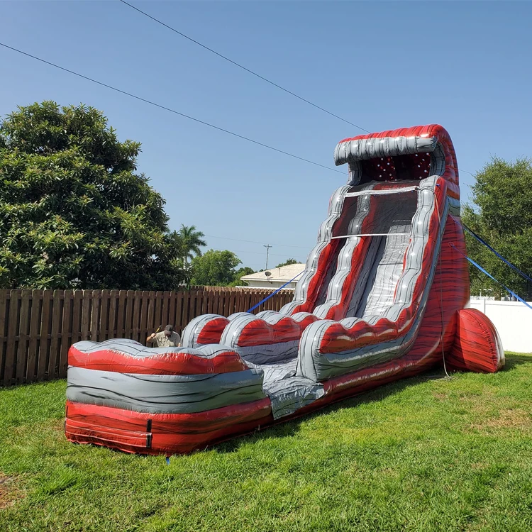 Cheap Slides Dul Dual Lane Park Inflatable Water Slide For Swimming Pool