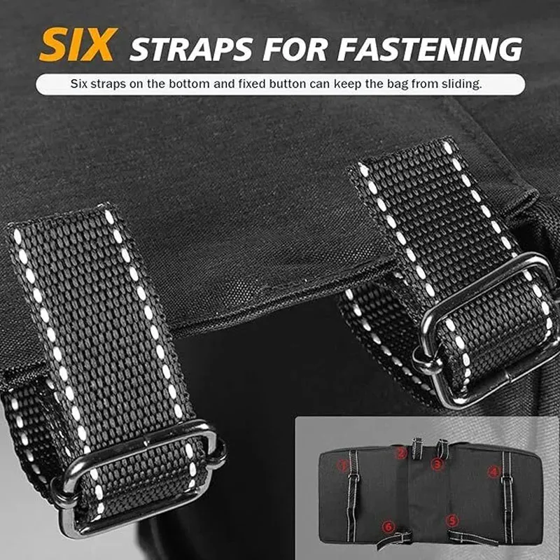 Bike Bag Bicycle Panniers Rear Rack Bag 28L Large Capacity Water Resistant Bicycle Trunk Saddle Bag for Shopping
