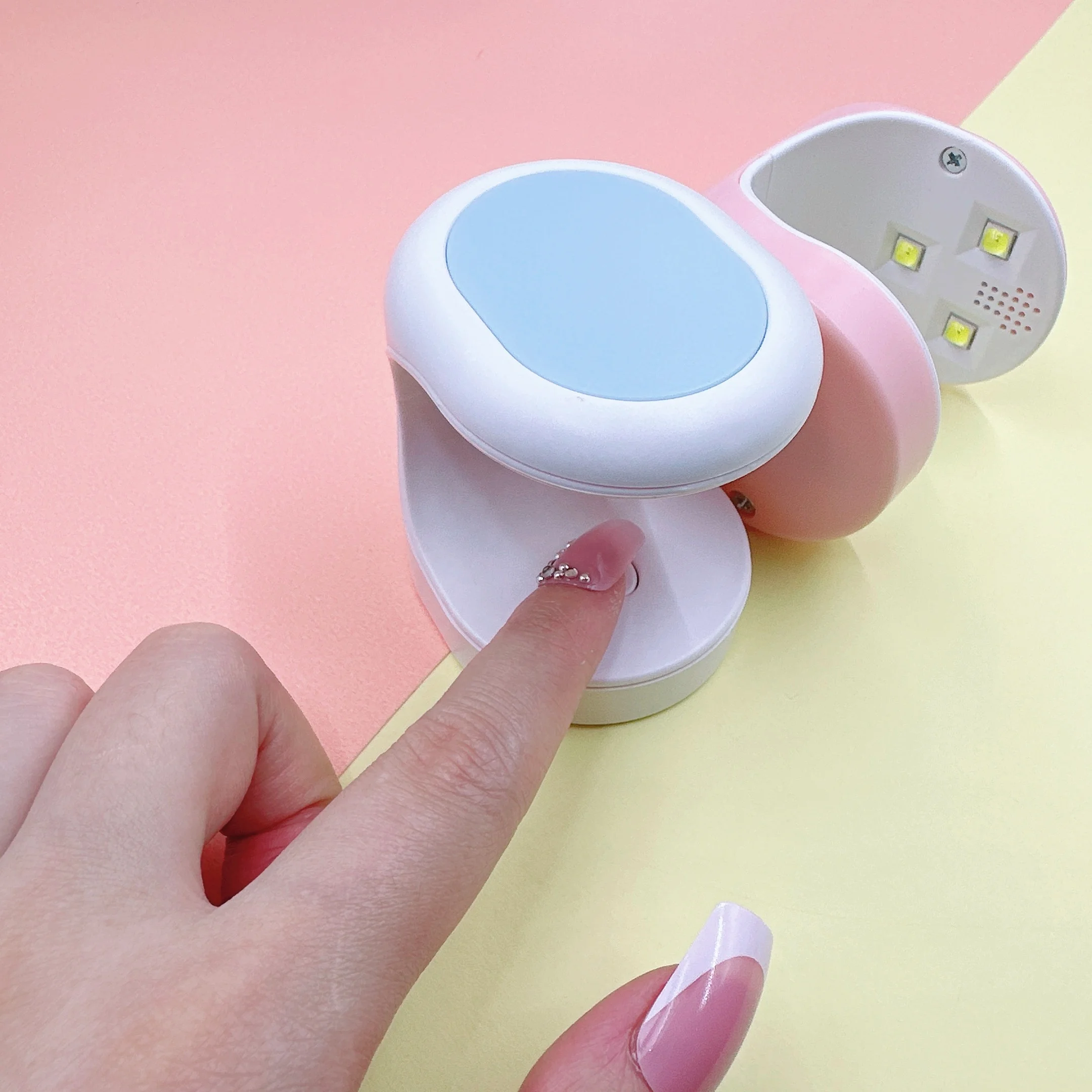 Поставщик фабрики портативный набор для ногтей мини-Солнечная ультрафиолетовая Светодиодная лампа USB-лампа маникюра гелевые наконечники наращивания
