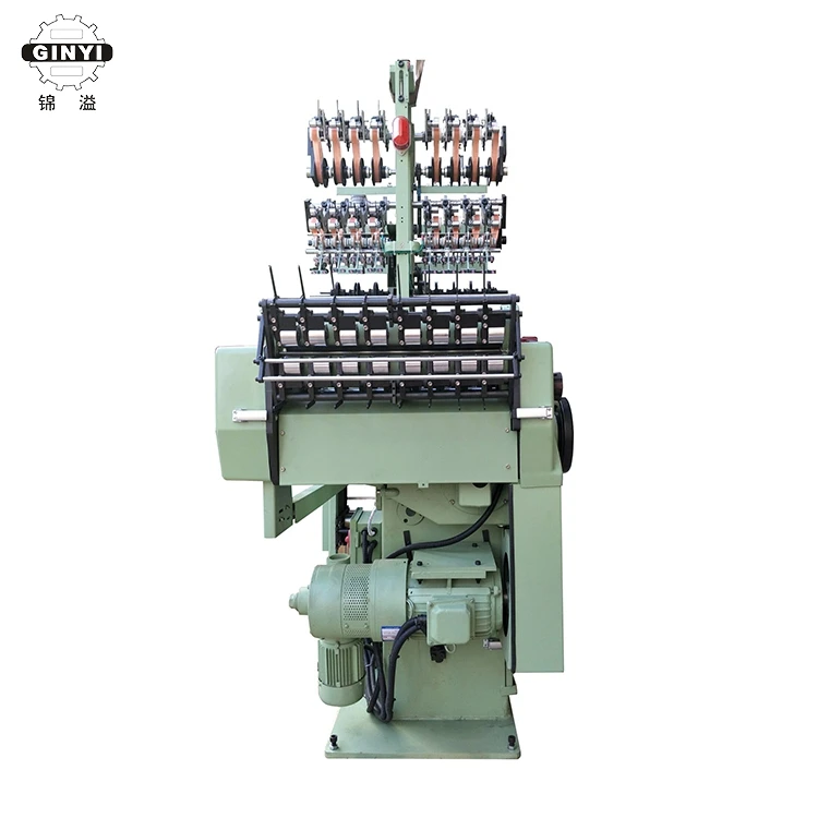 GINYI Ribbon Bra Tape Weaving Needle Loom High Speed Narrow Fabric Knitting Flat Needle Loom Machinery