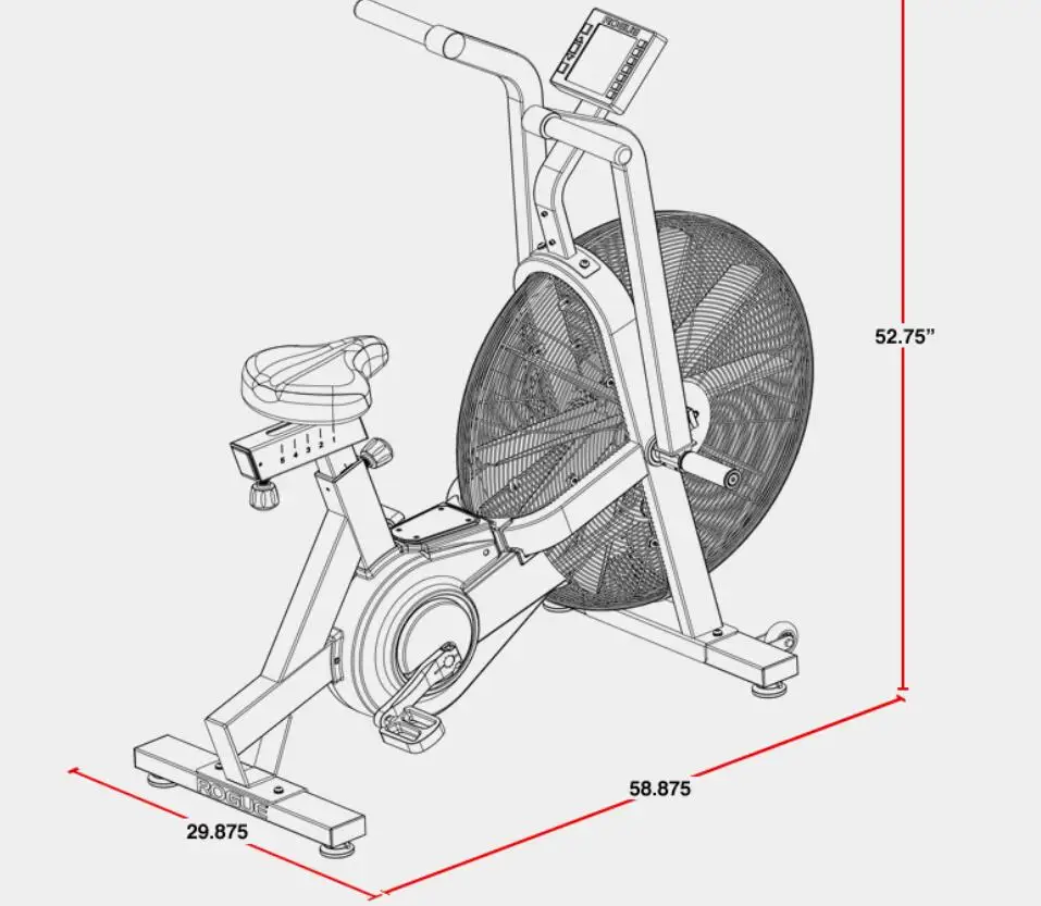 2021 Duty Gym Equipment Custom Logo Bicycle Indoor Trainer Fitness Cardio Monitor Resistance Home Exercise Fan Air Bike