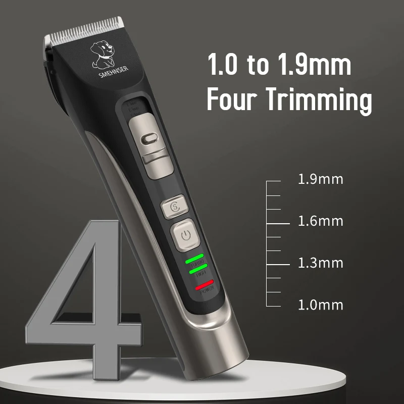 Newest Best Selling Pet Clipper Usb Charger Low Noise Pet Hair Professional Dog Grooming Clippers Pet Trimmer