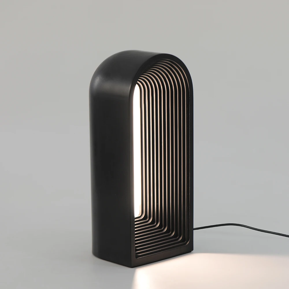 Manufacturer Nordic Bed Side Table Lamp Modern LED Cement Table Lamps Luxury  Concrete Lamp for Hotel Home Decorative