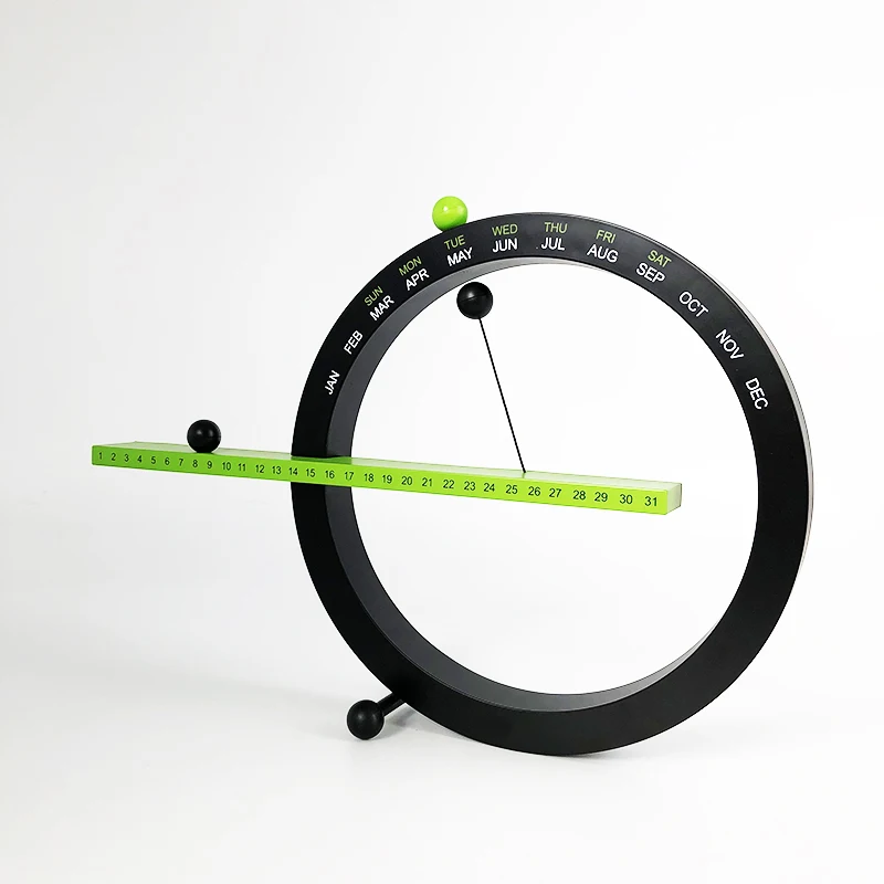 Best christmas gift creative perpetual calendar desk magnetic ball decoration wall calendar perpetual