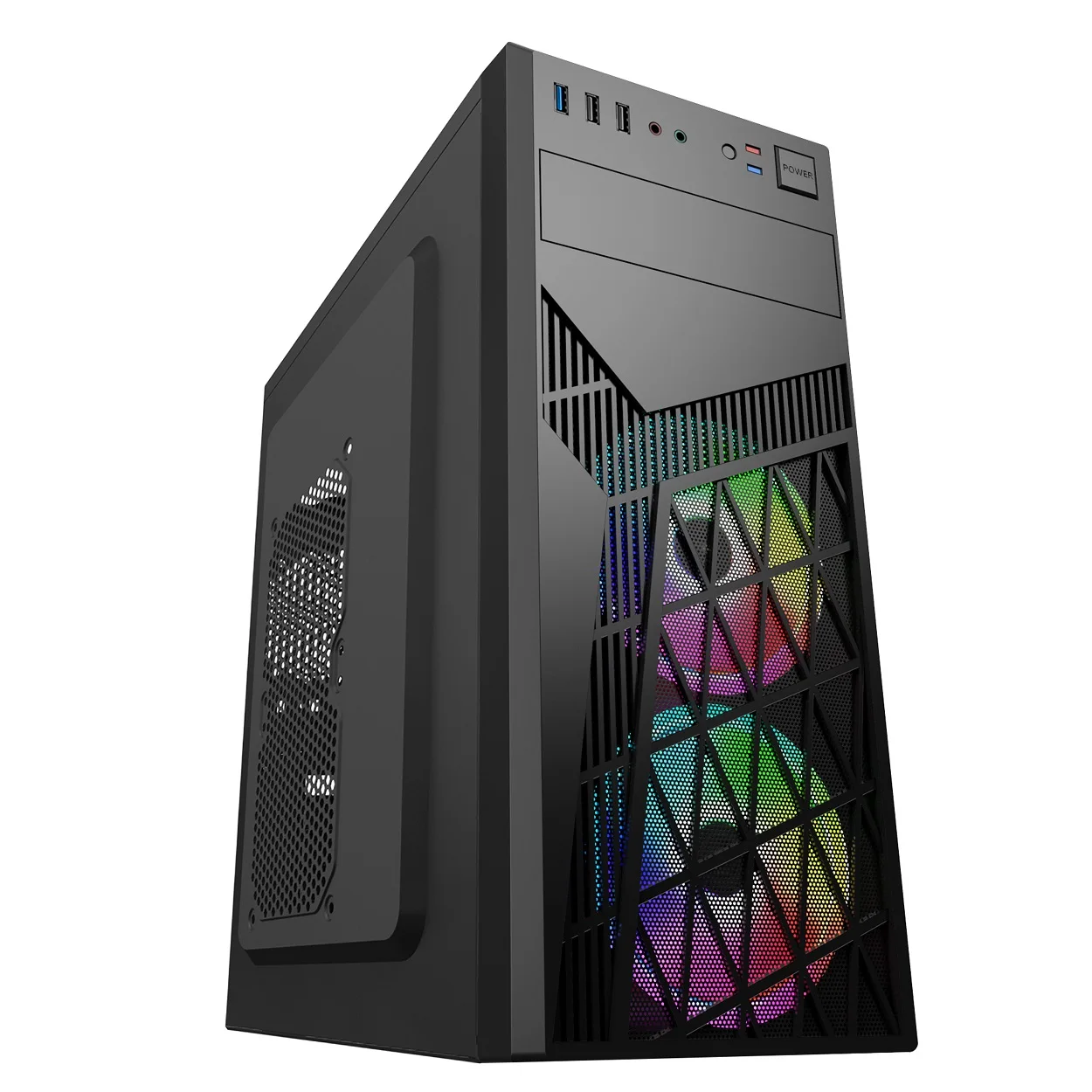 100% manufacturer ATX simple style tower computer business cabinet model 6015