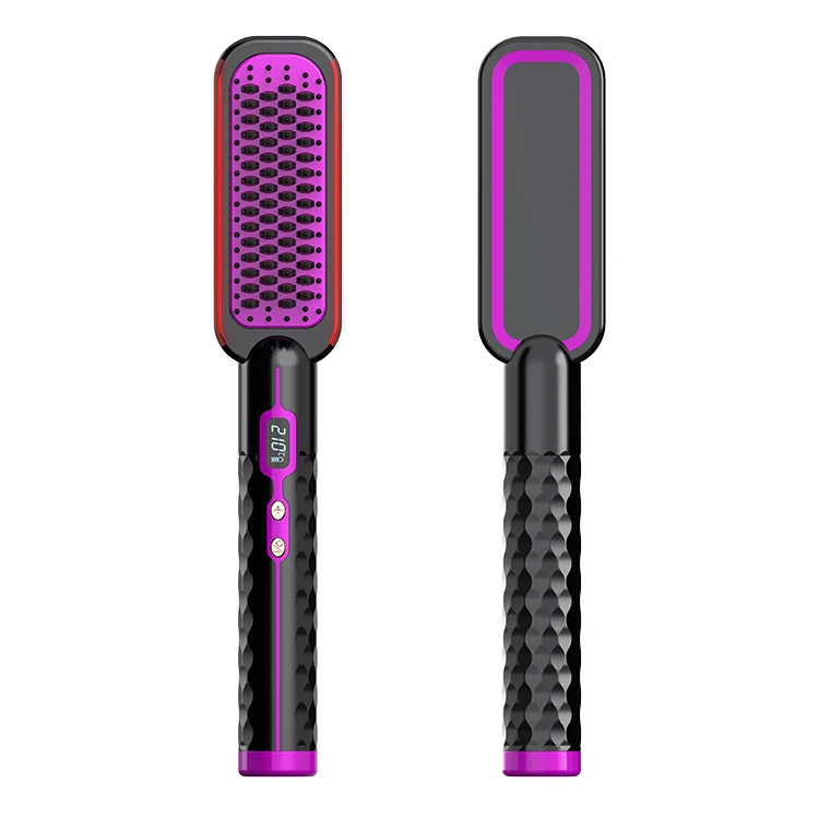 custom hair straightener infrared high quality brush original comb mac iron rebonding straightening style complete straighten