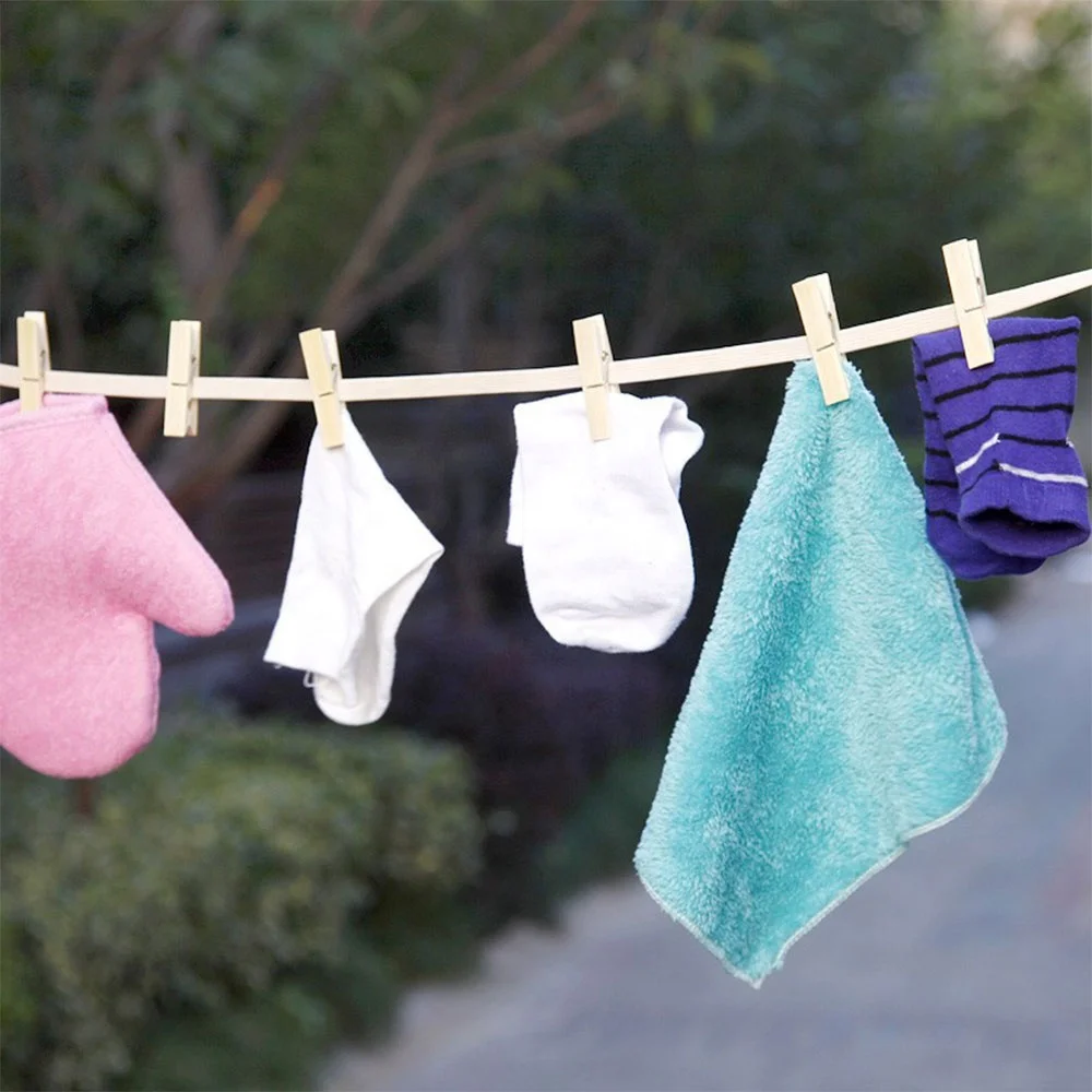 Eco-Friendly Multifunction Household Natural Color Bamboo Pegs for Clothes